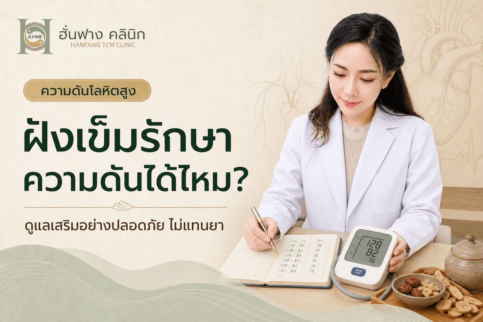ฝังเข็มรักษาความดันได้ไหม? หลักฐาน วิธีดูแลร่วม และข้อควรระวัง