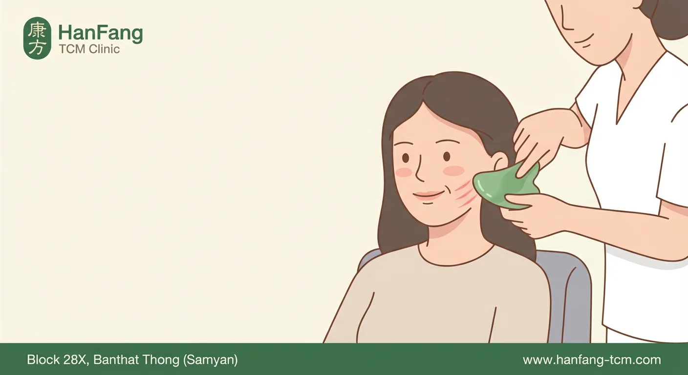 รีวิวพลีชีพ! ทำกัวซาหน้าใส VS ฉีดโบต่างกันยังไง? เคล็ดลับหน้าอ่อนกว่าวัยสไตล์ HanFang TCM